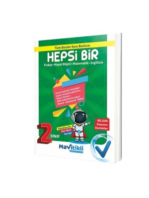 MAVİTİKLİ YAY 2.Sınıf Hepsi Bir Tüm Dersler Soru Bankası